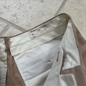 Brunello Cucinelli Tan and Cream Tailored Trousers